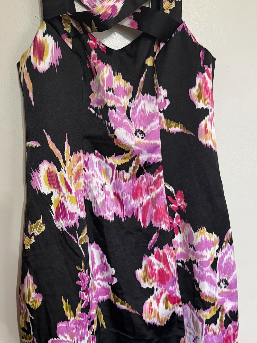 Cache Black Jacket with Pink Floral Trim